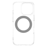 iPhone 16 Pro Lippa Hybrid Plastik Bagside Cover m. Roterbar Kickstand - MagSafe Kompatibel - Gennemsigtig / Sølv