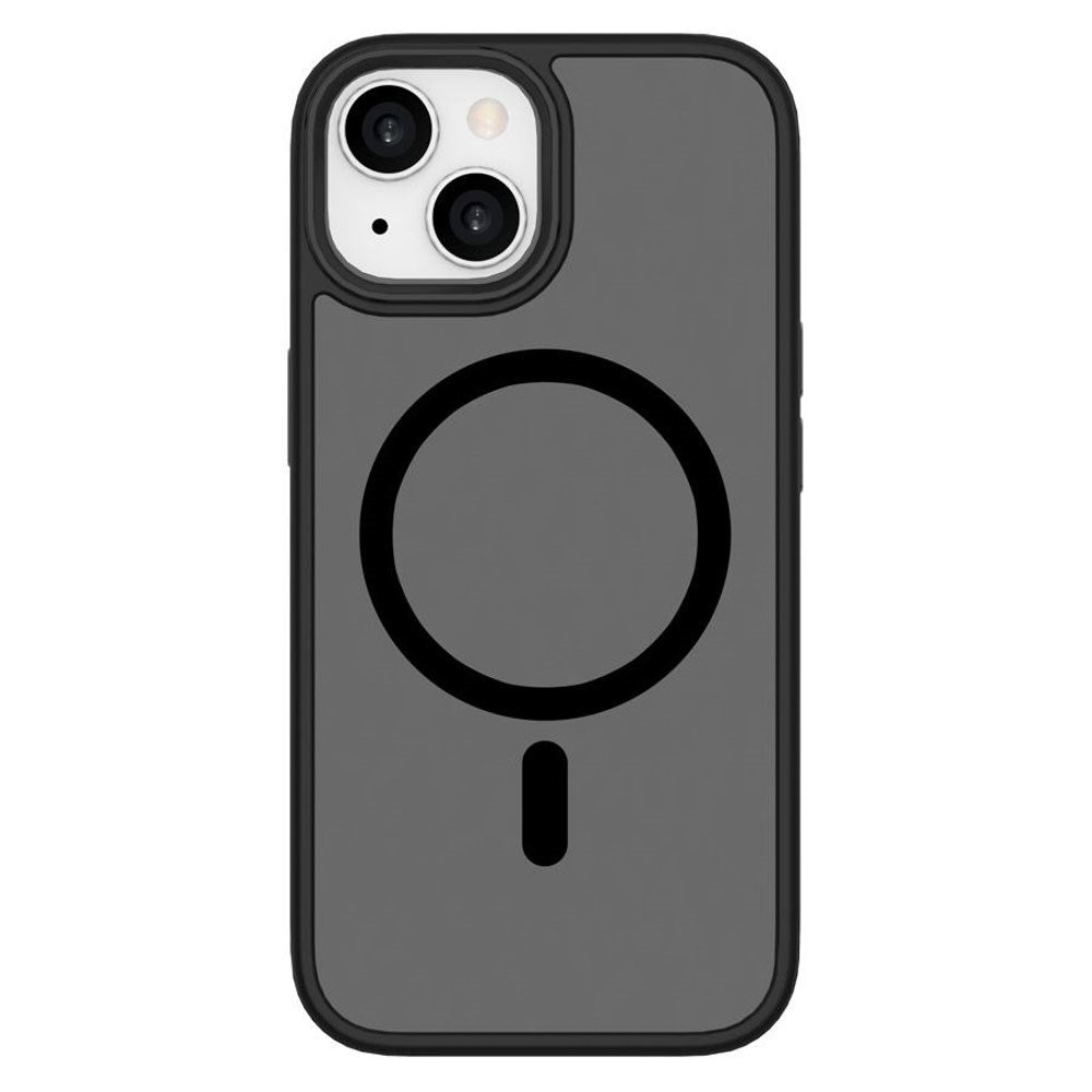 iPhone 15 Lippa Hybrid Plastik Bagside Cover - MagSafe Kompatibel - Mat / Sort