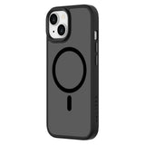 iPhone 15 Lippa Hybrid Plastik Bagside Cover - MagSafe Kompatibel - Mat / Sort