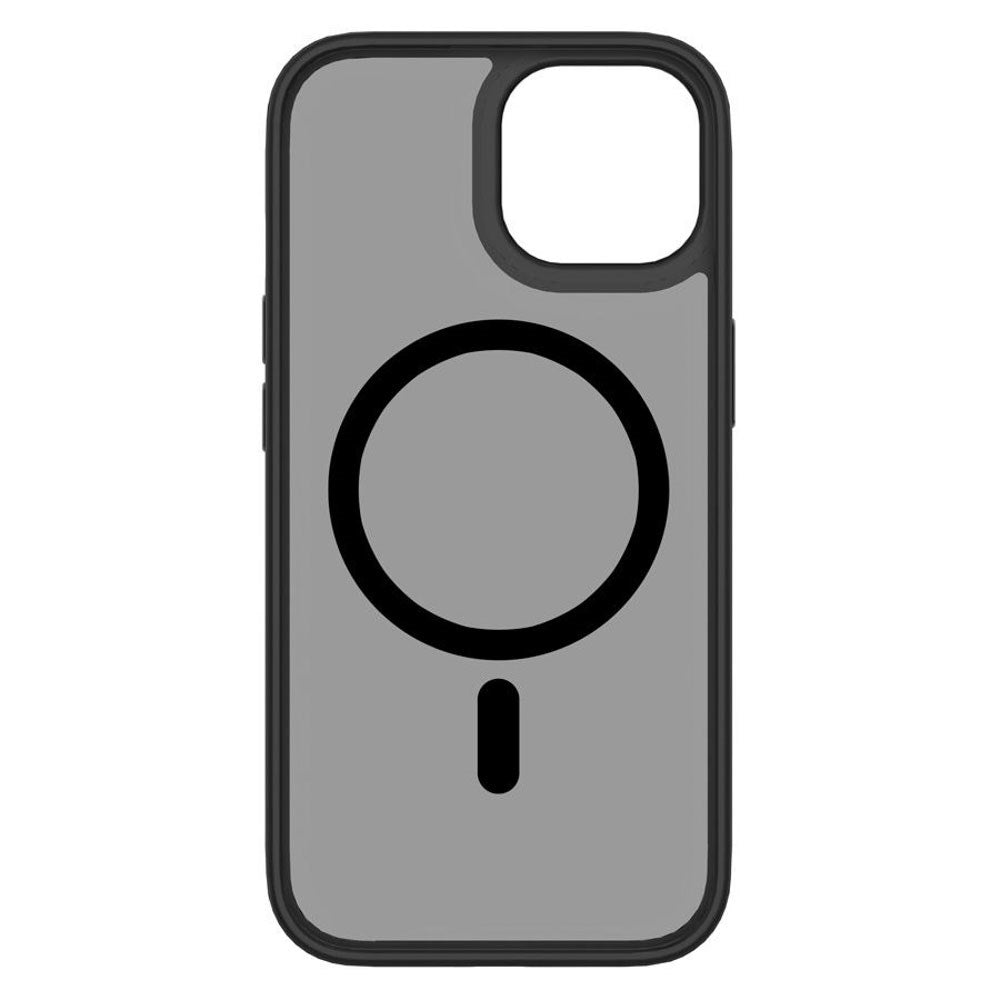 iPhone 15 Lippa Hybrid Plastik Bagside Cover - MagSafe Kompatibel - Mat / Sort