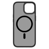 iPhone 15 Lippa Hybrid Plastik Bagside Cover - MagSafe Kompatibel - Mat / Sort