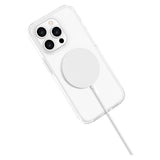 iPhone 15 Pro Lippa Hybrid Plastik Bagside Cover - MagSafe Kompatibel - Gennemsigtig / Hvid