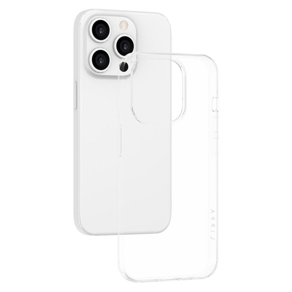 iPhone 15 Pro Lippa Slankt Fleksibelt Plastik Bagside Cover - Gennemsigtig