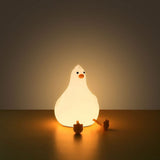 Lippa Genopladelig Silikone Natlampe m. Timer - Kylling