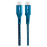 GreyLime 60W Braided USB-C til USB-C Kabel 50 centimeter - Blå