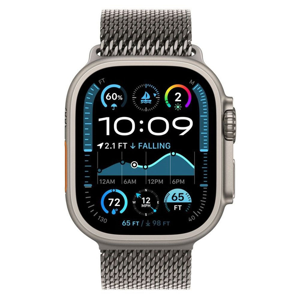 Apple Watch (42/44/SE/45/46/49mm) Lippa Titanium Rem - inkl. Lås - Sølv