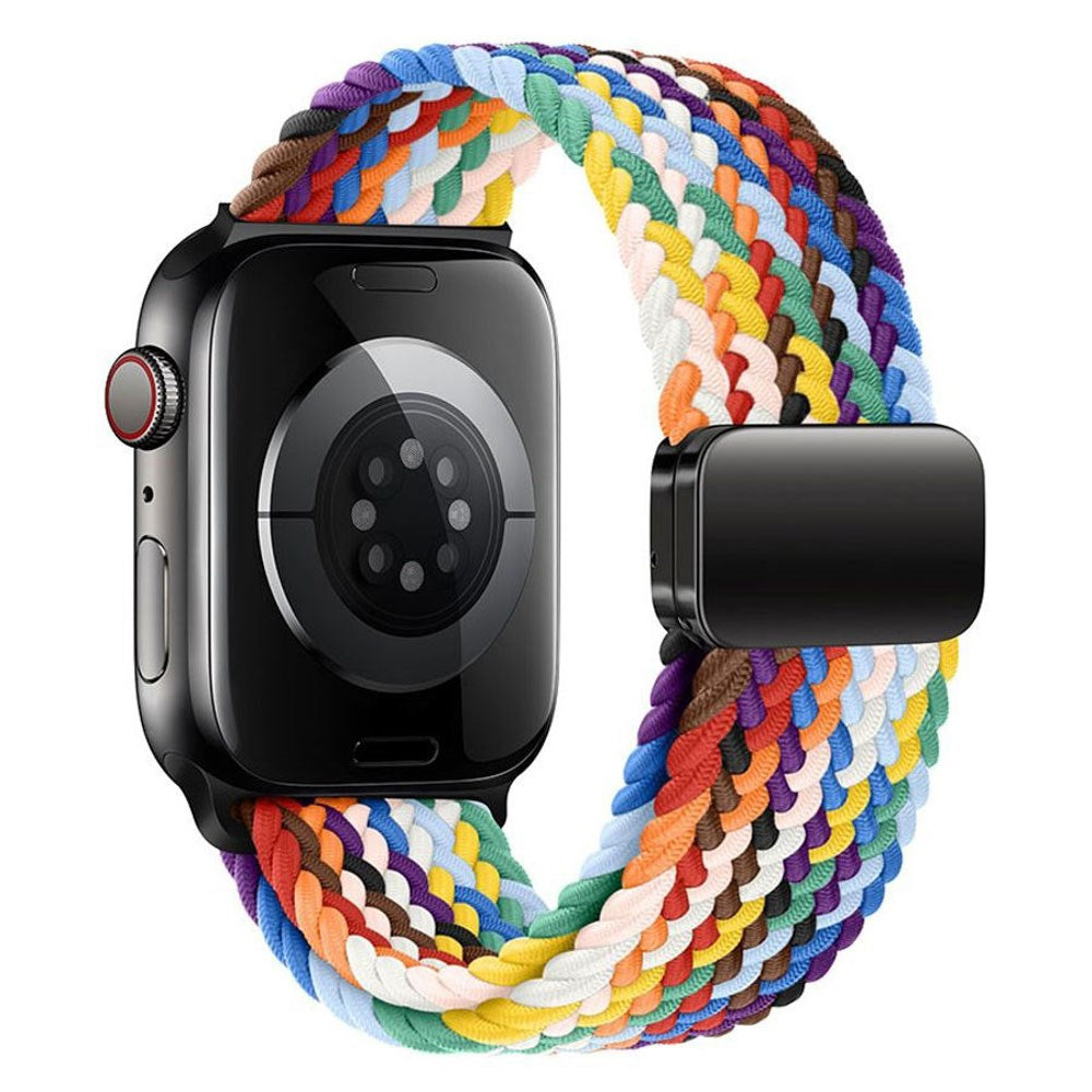 Apple Watch (38/40/SE/41/42mm) Nylon Rem Lippa - Magnetisk Lås - Multifarvet