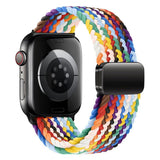 Apple Watch (42/44/SE/45/46/49mm) Nylon Rem Lippa - Magnetisk Lås - Multifarvet
