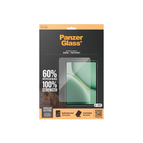 PanzerGlass - OnePlus Pad/Pad 2 Ultra-Wide Fit Skærmbeskyttelsesglas - Gennemsigtig