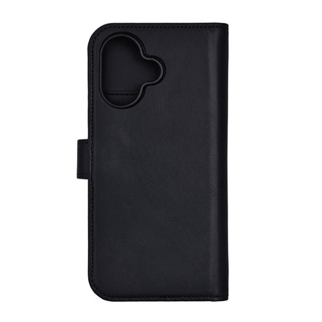 iPhone 17 RadiCover Exclusive 2-in-1 Anti Stråling Læder Flip Case m. Kortholder - MagSafe Kompatibel - Sort