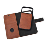 iPhone 17 Pro RadiCover Exclusive 2-in-1 Anti Stråling Læder Flip Case m. Kortholder - MagSafe Kompatibel - Brun
