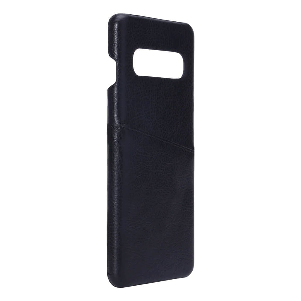 Samsung Galaxy S10 Onsala Kunstlæder Cover m. Lomme til Kort - Sort