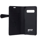 Samsung Galaxy S10+ (Plus) - Buffalo 2-i-1 Ægte Læder Flip Cover - Sort