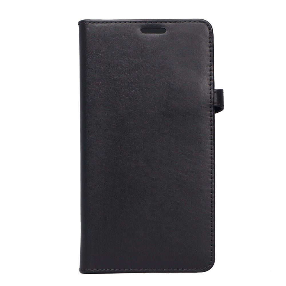 Samsung Galaxy S10+ (Plus) - Buffalo 2-i-1 Ægte Læder Flip Cover - Sort