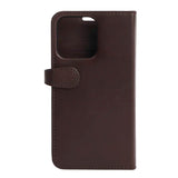 iPhone 13 Pro Buffalo 2-in-1 Wallet Ægte Læder Magnet Flip Cover m. Pung - Brun