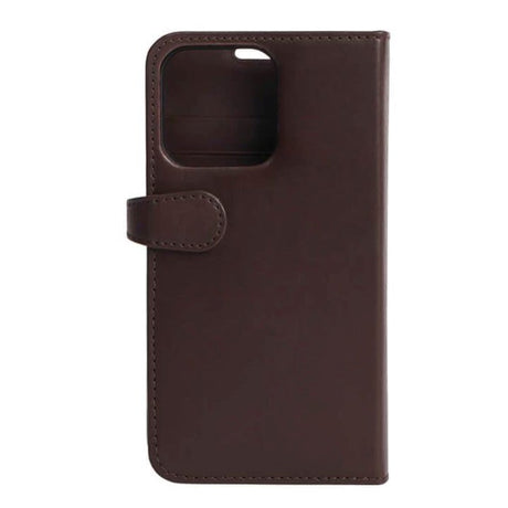 iPhone 13 Pro Buffalo 2-in-1 Wallet Ægte Læder Magnet Flip Cover m. Pung - Brun