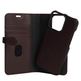 iPhone 13 Pro Buffalo 2-in-1 Wallet Ægte Læder Magnet Flip Cover m. Pung - Brun