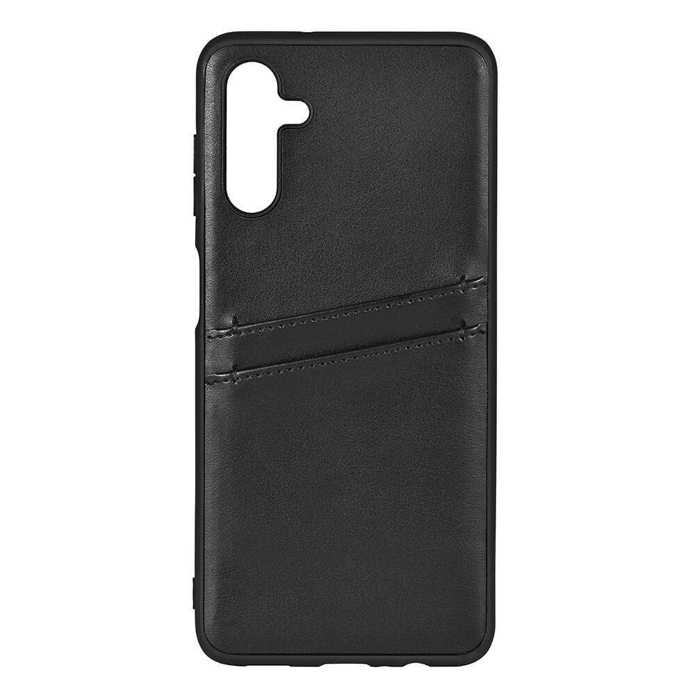 Buffalo Samsung Galaxy A04s / A13 (5G) Ægte Læder Bagside Cover m. Kortlomme - Sort
