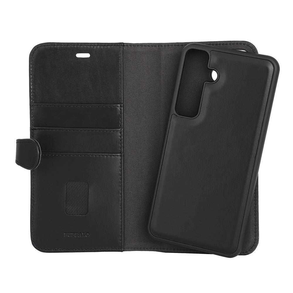 GEAR BUFFALO - 2-i-1 Læder Cover m. Pung - Samsung Galaxy S24 FE - Sort