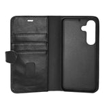 GEAR Buffalo Samsung Galaxy S25 2-in-1 Wallet Magnet Flip Cover m. Pung - Ægte Læder - Sort