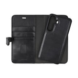 GEAR Buffalo Samsung Galaxy S25 2-in-1 Wallet Magnet Flip Cover m. Pung - Ægte Læder - Sort