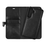 GEAR Buffalo Samsung Galaxy S25+ (Plus) 2-in-1 Wallet Magnet Flip Cover m. Pung - Ægte Læder - Sort