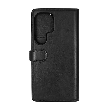 GEAR Buffalo Samsung Galaxy S25 Ultra 2-in-1 Wallet Magnet Flip Cover m. Pung - Ægte Læder - Sort