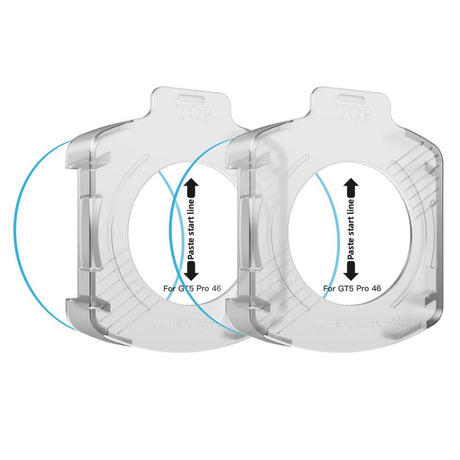 Tech-Protect Easy Set+ Huawei Watch GT 5 Pro (46mm) Skærmbeskyttelsesglas - inkl. Installationsramme - 2 stk. - Gennemsigtig