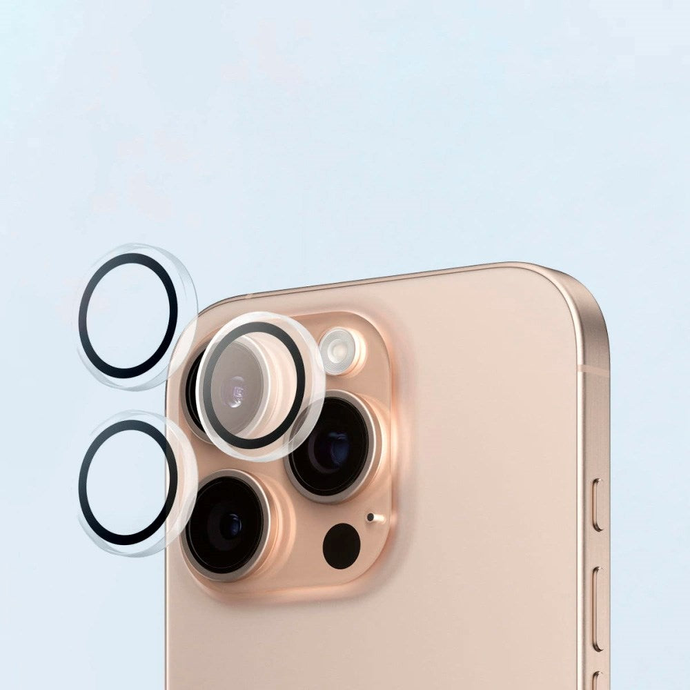 Tech-Protect - iPhone 17 Pro / 16 Pro - Easy Set+ Beskyttelsessæt m. Skærmbeskyttelsesglas & Kameralinsebeskyttelsesglas - Gennemsigtig