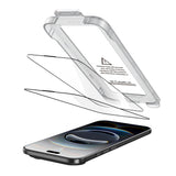 Tech-Protect - iPhone Air - Quick Set+ Skærmbeskyttelsesglas - 2 stk - Gennemsigtig / Sort Kant