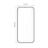 Tech-Protect - iPhone Air - Quick Set+ Skærmbeskyttelsesglas - 2 stk - Gennemsigtig / Sort Kant