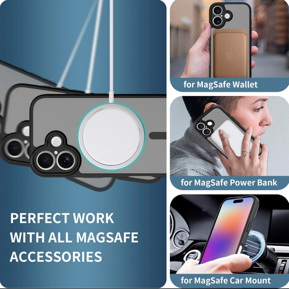 Tech-Protect - iPhone 17 - BasicMag Hybrid Cover - MagSafe Kompatibel - Mat Sort