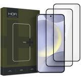 Hofi Samsung Galaxy S25 Glass Pro+ Skærmbeskyttelsesglas - Case Friendly - 2-Pak - Sort Kant