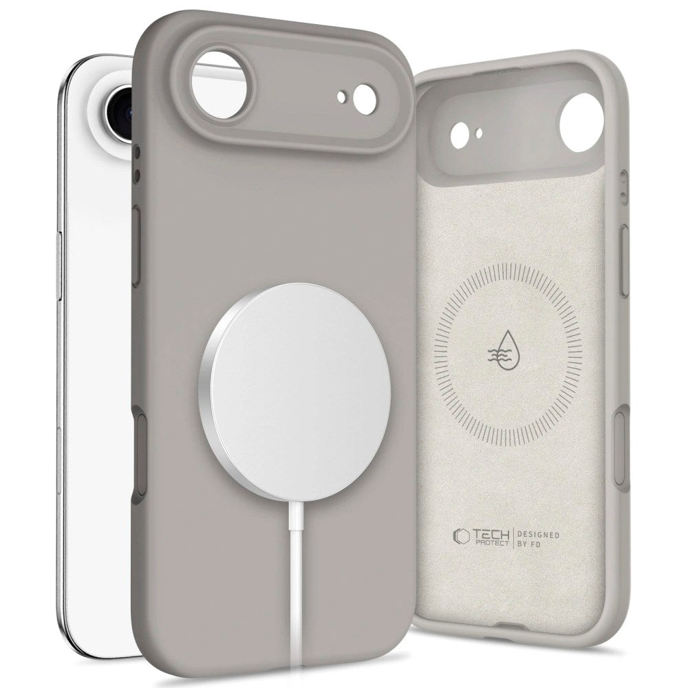 Tech-Protect - iPhone Air - Silicone Cover - MagSafe Kompatibel - Grå