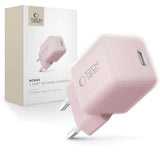 Tech-Protect Vægoplader m. 25W - 1 x USB-C (PD) - Lyserød