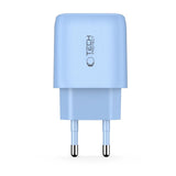 Tech-Protect Vægoplader m. 20W - 1 x USB-A (QC) & 1 x USB-C (PD) - Blå