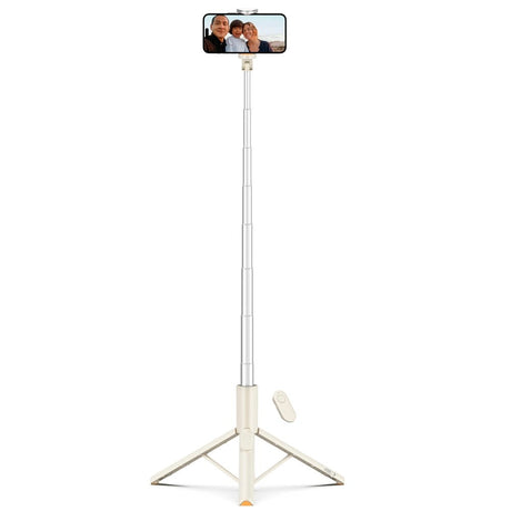 Bluetooth Selfie Stick Tripod - Tech-Protect - Beige