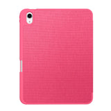 Tech-Protect - iPad 11" (2025) / 10.9" (2024 / 2022) - Canvas Flip Cover m. Pen Holder - Lyserød