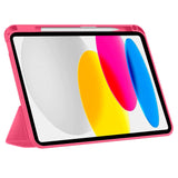 Tech-Protect - iPad 11" (2025) / 10.9" (2024 / 2022) - Canvas Flip Cover m. Pen Holder - Lyserød