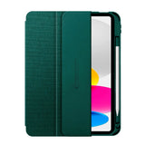 Tech-Protect - iPad 11" (2025) / 10.9" (2024 / 2022) - Canvas Flip Cover m. Pen Holder - Grøn