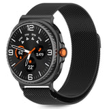 Tech-Protect Samsung Galaxy Watch 9 / 8 / 8 Classic (40 / 44 / 46mm) Milanse Band Rustfri Stål Rem - Sort