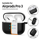 Tech-Protect - Apple AirPods Pro (3. gen.) Silicone Hook Cover - Sort
