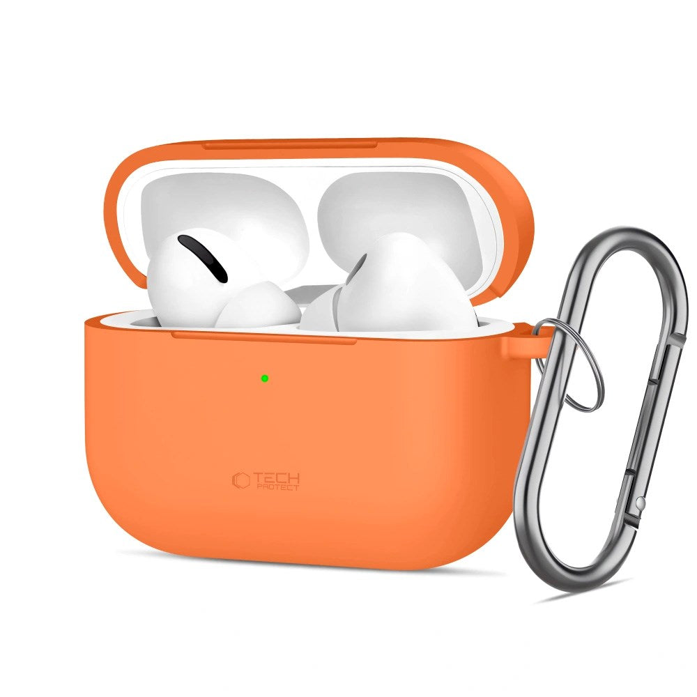 Tech-Protect - Apple AirPods Pro (3. gen.) Silicone Hook Cover - Orange