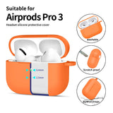 Tech-Protect - Apple AirPods Pro (3. gen.) Silicone Hook Cover - Orange