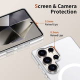 Tech-Protect Samsung Galaxy S25 Ultra MagSlim Bagside Cover - MagSafe Kompatibel - Mat Hvid