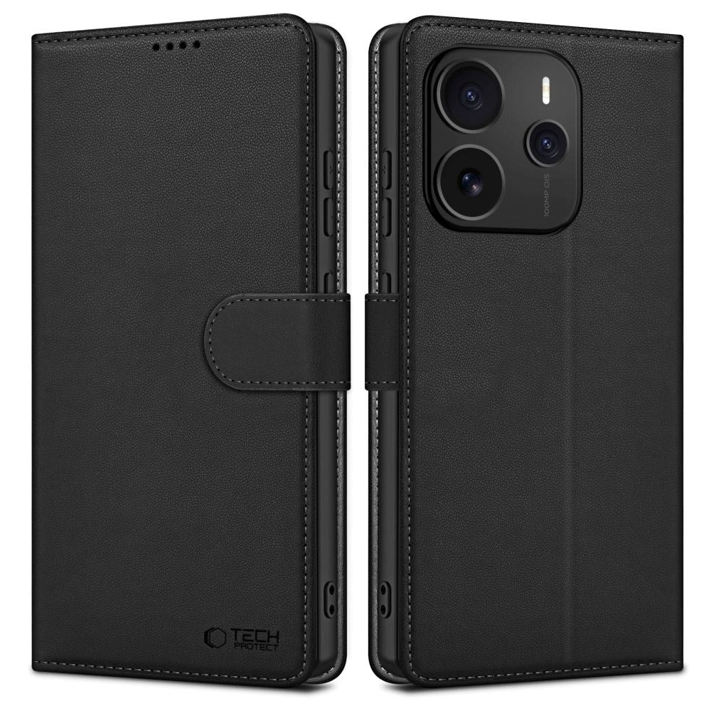 Xiaomi Redmi Note 14 (5G) - Tech-Protect Wallet m. Pung - Sort