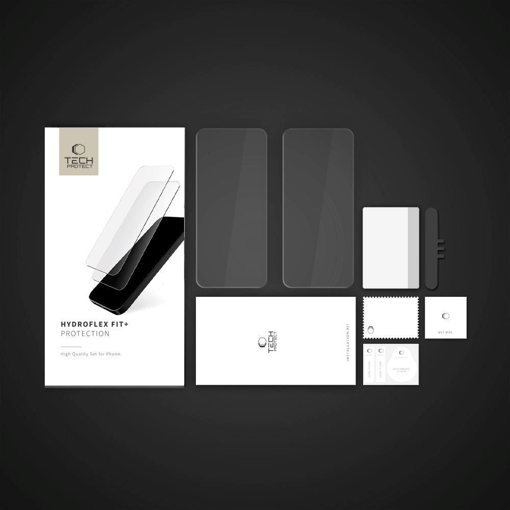 Xiaomi Redmi Note 14 Pro (5G) / Pro+ - Tech-Protect Hydroflex Fit+ Skærmbeskyttelsesfilm - 2 stk - Gennemsigtig