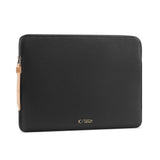 Tech-Protect MacBook / Laptop 15-16" Computer Sleeve i Kunstlæder - Foret Inderside - Black