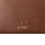 Tech-Protect MacBook / Laptop 15-16" Computer Sleeve i Kunstlæder - Foret Inderside - Brown