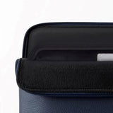 Tech-Protect MacBook / Laptop 15-16" Computer Sleeve i Kunstlæder - Foret Inderside - Navy Blue